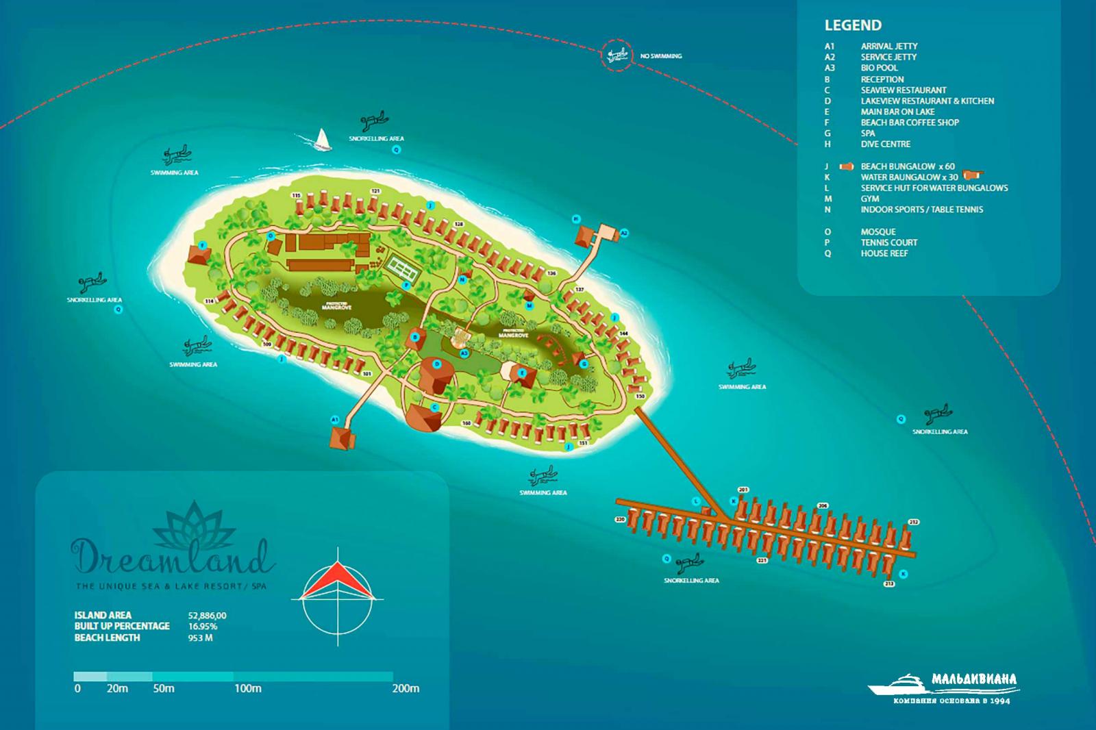 Карта kuredu island resort