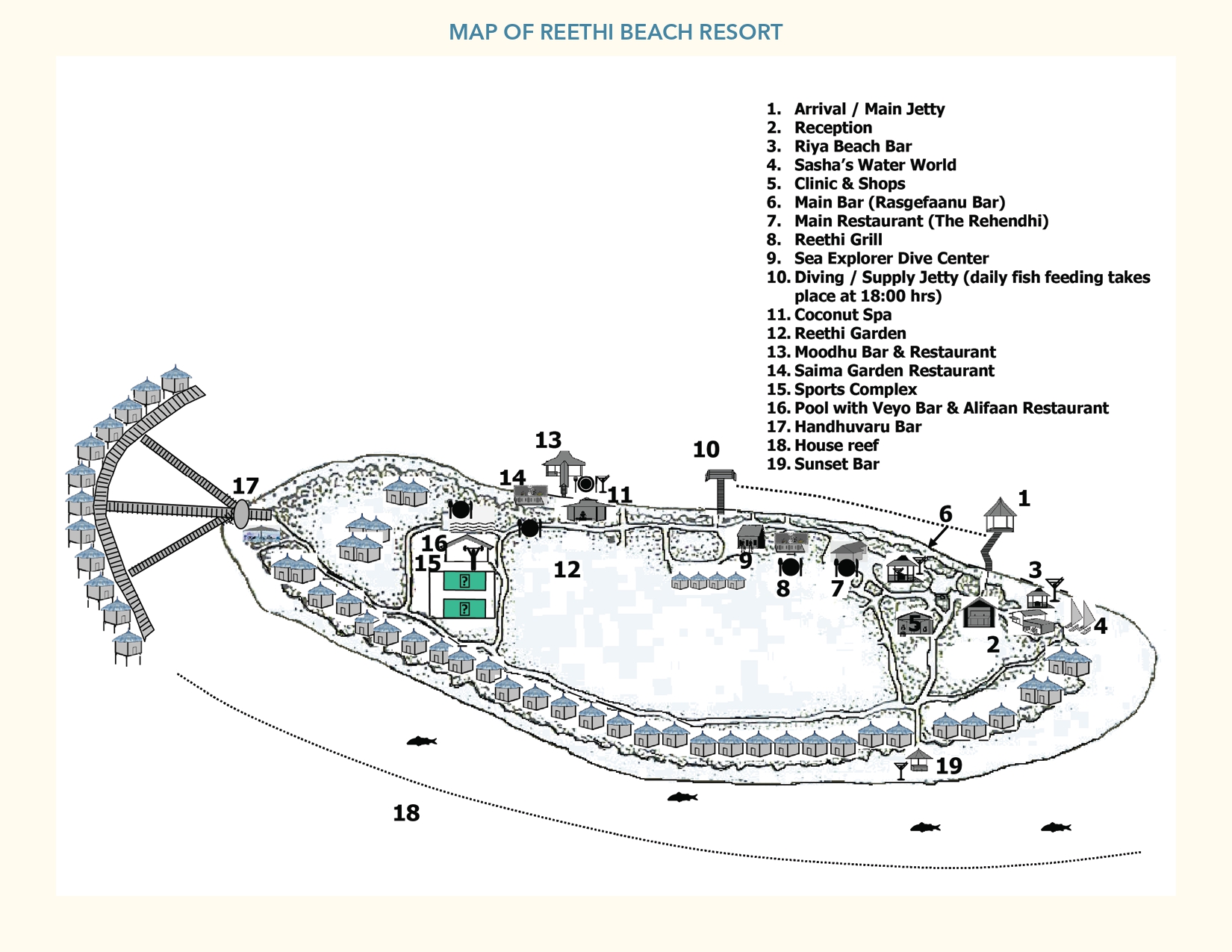 Reethi beach resort карта острова