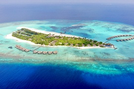 Вид сверху на отель Noku Maldives