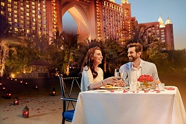 Романтический ужин в Atlantis The Palm